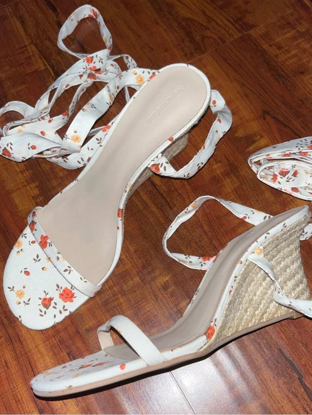 Reformation Alessa Wedge Espadrille Heels